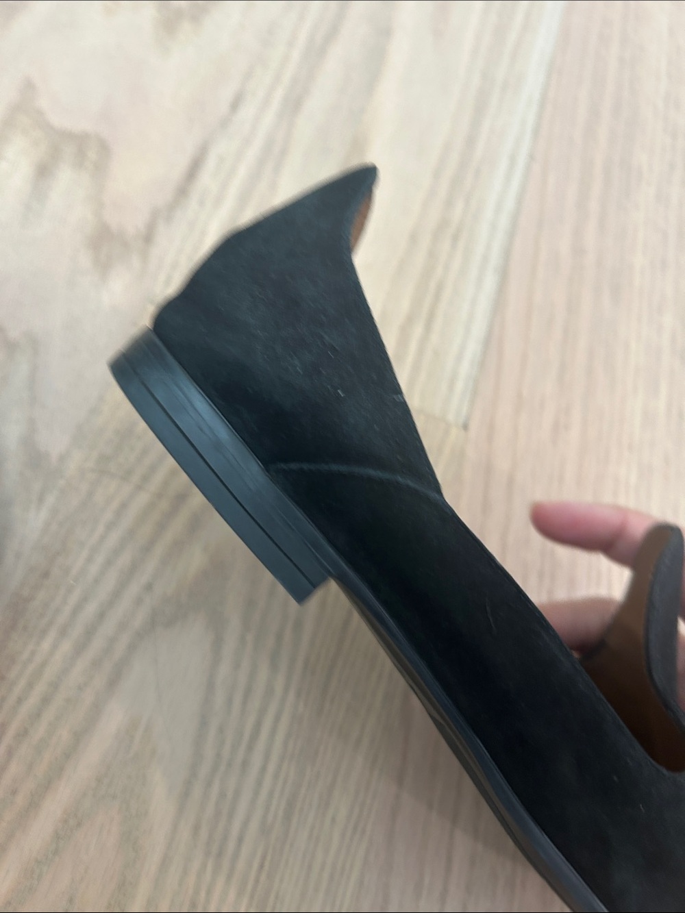 Aquatalia Black Suede Slip-On Loafers - Picture 9 of 13